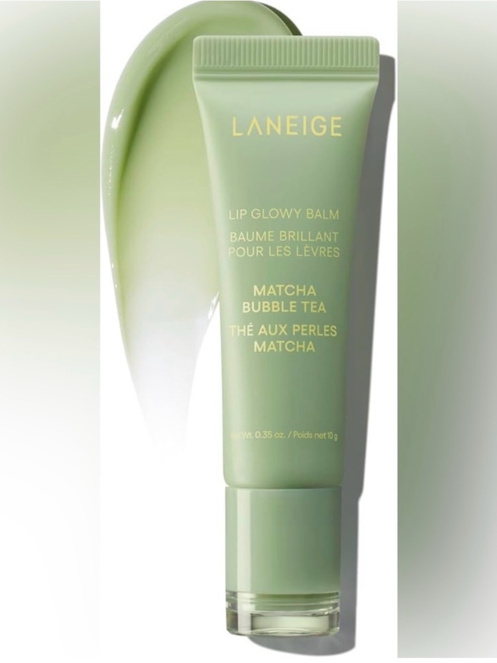 BNIB Laneige Lip Glowy Balm in Matcha Bubble Tea - Full Size